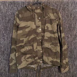 A camouflage thin zip up!